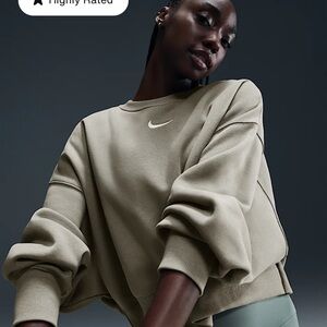 Olive - Medium Nike women’s oversized sweatshirt